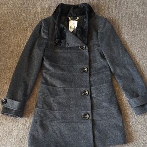 Tibi New York Charcoal Pea Coat